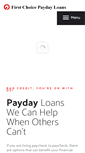 Mobile Screenshot of firstchoicepaydayloans.com