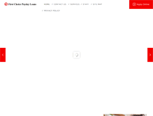Tablet Screenshot of firstchoicepaydayloans.com